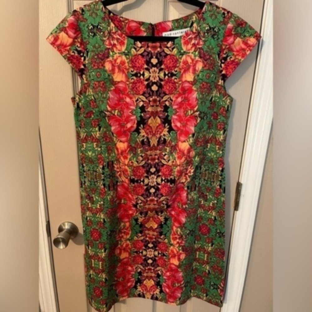 Madison Leigh Multicolored Floral Cap Sleeve Dress - Picture 1 of 10